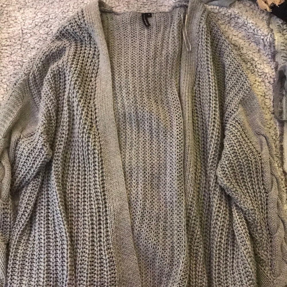 over sized cardigan